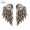 SUSENSTONE Women's Cool Jewelry Angel Wings Rhinestone Alloy Earrings