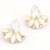 Shining Rhinestone Crystal Drop Alloy Ear Stud Earrings