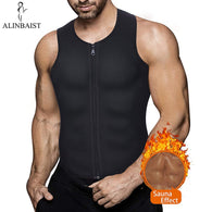 Men Waist Trainer Vest for Weight loss Hot Neoprene Fitness Corset Body Shaper Zip Sauna Tank Top Workout Shirt Sauna Suit Women